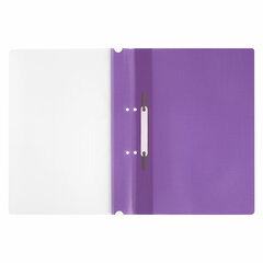 Скоросшиватель пластиковый с перфорацией STAFF, А4, 100/<wbr/>120 мкм, фиолетовый, 271720