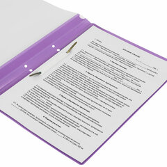 Скоросшиватель пластиковый с перфорацией STAFF, А4, 100/<wbr/>120 мкм, фиолетовый, 271720