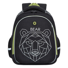 Ранец GRIZZLY анатомическая спинка, c бейджем, для мальчиков, &laquo;BEAR&raquo;, 36&times;28&times;20 см, RAz-287-9/<wbr/>1