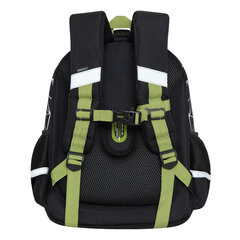 Ранец GRIZZLY анатомическая спинка, c бейджем, для мальчиков, &laquo;BEAR&raquo;, 36&times;28&times;20 см, RAz-287-9/<wbr/>1