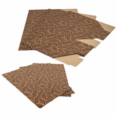 Короб для хранения из плотного микрогофрокартона 380&times;280&times;315 мм, КОМПЛЕКТ 3 шт., BRAUBERG HOME &laquo;Узор&raquo;, 271824