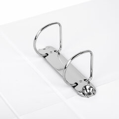 Папка ПАНОРАМА на 2 кольцах, ПРОЧНАЯ, картон/<wbr/>ПВХ, BRAUBERG &laquo;Office&raquo;, БЕЛАЯ, 65 мм, до 400 листов, 271847