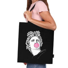 Сумка шоппер BRAUBERG PREMIUM, канвас, 40&times;35 см, на кнопке, карман, черный, &laquo;Aphrodite&raquo;, 271904