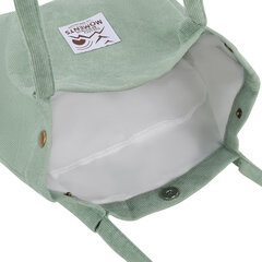 Сумка шоппер BRAUBERG MOMENTS, вельвет, 35&times;30 см, мятный, 271908