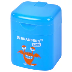 Точилка BRAUBERG KIDS &laquo;Монстрик&raquo;, с контейнером, корпус ассорти, 271946