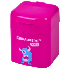 Точилка BRAUBERG KIDS &laquo;Монстрик&raquo;, с контейнером, корпус ассорти, 271946