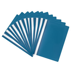 Папка-скоросшиватель, синяя, А4, КОМПЛЕКТ 10 шт., ВЫГОДНАЯ УПАКОВКА, STAFF, 271950