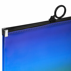 Папка-конверт расширяющаяся на молнии BRAUBERG &laquo;Grade&raquo;, А4, до 300 листов, зелено-голубой градиент, 0,18 мм, 271966