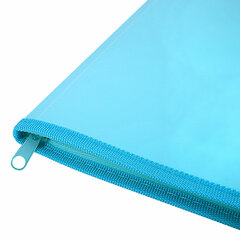 Папка объемная на молнии пластиковая BRAUBERG PASTEL, А4, 330&times;240 мм, 600 мкм, цвет аквамарин, 271970