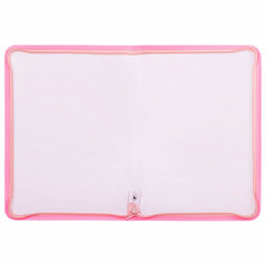 Папка объемная на молнии пластиковая BRAUBERG PASTEL, А4, 330&times;240 мм, 600 мкм, цвет персиковый, 271972