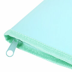 Папка объемная на молнии пластиковая BRAUBERG PASTEL, А4, 330&times;240 мм, 600 мкм, цвет мятный, 271973