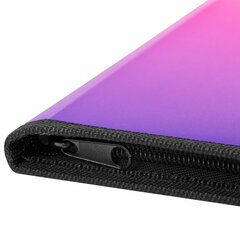 Папка объемная на молнии пластиковая BRAUBERG &laquo;Grade&raquo;, А4, 330&times;240 мм, 600 мкм, желто-розовый градиент, 271976