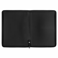 Папка объемная на молнии пластиковая BRAUBERG &laquo;Grade&raquo;, А4, 330&times;240 мм, 600 мкм, желто-розовый градиент, 271976