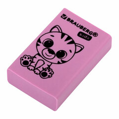 Ластик BRAUBERG KIDS &laquo;Школьный&raquo;, 26&times;17&times;7 мм, прямоугольный, пастельные цвета ассорти, 271991