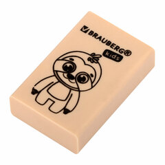 Ластик BRAUBERG KIDS &laquo;Школьный&raquo;, 26&times;17&times;7 мм, прямоугольный, пастельные цвета ассорти, 271991