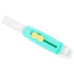 Ластики выдвижные с кистью 2 в 1 BRAUBERG &laquo;Slider Duo&raquo;, НАБОР 4 ШТУКИ, 85&times;21&times;15 мм, пастельные цвета ассорти, блистер, 271993