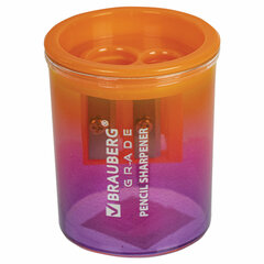 Точилка для классических и утолщенных карандашей BRAUBERG &laquo;Grade&raquo;, 2 отверстия, с контейнером, 271998