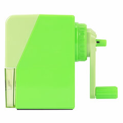 Точилка механическая ЮНЛАНДИЯ &laquo;Пастель&raquo;, для чернографитных и цветных карандашей, корпус зелёный, 272000