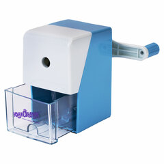 Точилка механическая ЮНЛАНДИЯ &laquo;Пастель&raquo;, для чернографитных и цветных карандашей, корпус голубой, 272001