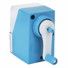 Точилка механическая ЮНЛАНДИЯ &laquo;Пастель&raquo;, для чернографитных и цветных карандашей, корпус голубой, 272001