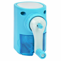 Точилка механическая BRAUBERG KIDS, для простых и цветных карандашей, корпус голубой, крепление к столу, 272005