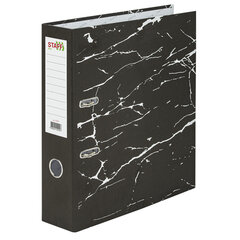 Изображение товара Папка-регистратор STAFF Profit с мраморным покрытием, 75 мм, черная