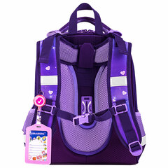 Ранец BRAUBERG PREMIUM, 2 отделения, с брелоком, &laquo;Anime cat&raquo;, 38&times;29&times;16 см, 272017