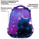 Ранец BRAUBERG PREMIUM, 2 отделения, с брелоком, "Anime cat", 38х29х16 см, 272017