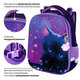 Ранец BRAUBERG PREMIUM, 2 отделения, с брелоком, "Anime cat", 38х29х16 см, 272017