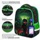 Ранец BRAUBERG FIT, 2 отделения, "Night warrior", 38х27х14 см, 272023