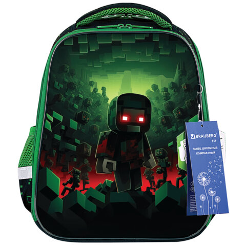 Ранец BRAUBERG FIT, 2 отделения, "Night warrior", 38х27х14 см, 272023 - фото 8