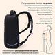 Ранец BRAUBERG LIGHT, 1 отделение, с брелоком, "Сияющее сердце", фольгированная печать, 36х26х13 см, 272029