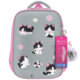 Ранец BRAUBERG LIGHT, 1 отделение, с брелоком, "Cat patches", плюшевые нашивки, 36х26х13 см, 272030