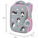 Ранец BRAUBERG LIGHT, 1 отделение, с брелоком, "Cat patches", плюшевые нашивки, 36х26х13 см, 272030