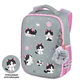 Ранец BRAUBERG LIGHT, 1 отделение, с брелоком, "Cat patches", плюшевые нашивки, 36х26х13 см, 272030
