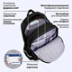 Рюкзак BRAUBERG SOFT, 2 отделения, 3 кармана, "Стильный шрифт", СВЕТЯЩИЙСЯ, 40х31х15 см, 272034