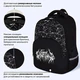 Рюкзак BRAUBERG SOFT, 2 отделения, 3 кармана, "Стильный шрифт", СВЕТЯЩИЙСЯ, 40х31х15 см, 272034