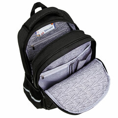 Рюкзак BRAUBERG SOFT, 2 отделения, 3 кармана, &laquo;Стильный шрифт&raquo;, СВЕТЯЩИЙСЯ, 40&times;31&times;15 см, 272034