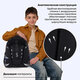 Ранец BRAUBERG SHINY, 2 отделения, с брелоком, "Царь зверей", светящийся рисунок, 38х28х14 см, 272039