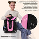 Ранец BRAUBERG SHINY, 2 отделения, с брелоком, "Улыбающийся котик", 38х28х14 см, 272040