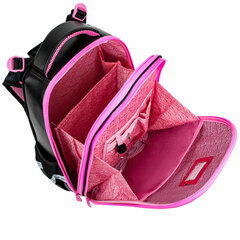 Ранец BRAUBERG SHINY, 2 отделения, с брелоком, &laquo;Улыбающийся котик&raquo;, 38&times;28&times;14 см, 272040