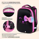 Ранец BRAUBERG SHINY, 2 отделения, с брелоком, "Улыбающийся котик", 38х28х14 см, 272040