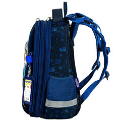 Ранец ЮНЛАНДИЯ EXTRA, с дополнительным объемом, 2 отделения, &laquo;Beware&raquo;, 3D-панель, 38&times;29&times;18 см, 272041