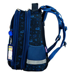 Ранец ЮНЛАНДИЯ EXTRA, с дополнительным объемом, 2 отделения, &laquo;Beware&raquo;, 3D-панель, 38&times;29&times;18 см, 272041