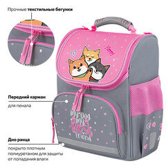 Ранец ПИФАГОР BASIC, 1 отделение, 3 кармана, эргономичная спинка, "Лучшая команда", 35х28х18 см, 272050