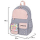 Рюкзак BRAUBERG PASTEL с термонашивками в комплекте, "Sweet paws", серый, 40х29х14 см, 272064