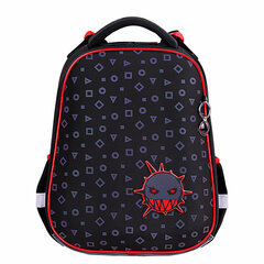 Ранец BRAUBERG LUMINOUS, 2 отделения, с брелоком, &laquo;Danger&raquo;, СВЕТЯЩИЙСЯ РИСУНОК, 38&times;29&times;16 см, 272069