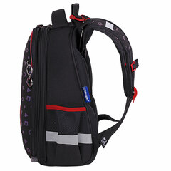 Ранец BRAUBERG LUMINOUS, 2 отделения, с брелоком, &laquo;Danger&raquo;, СВЕТЯЩИЙСЯ РИСУНОК, 38&times;29&times;16 см, 272069