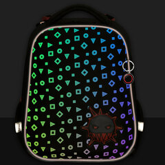 Ранец BRAUBERG LUMINOUS, 2 отделения, с брелоком, &laquo;Danger&raquo;, СВЕТЯЩИЙСЯ РИСУНОК, 38&times;29&times;16 см, 272069