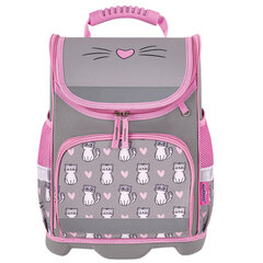 Ранец ЮНЛАНДИЯ WISE, 1 отделение, 3 кармана, устойчивое дно, &laquo;Sweet whiskers&raquo;, 37&times;29&times;15 см, 272075